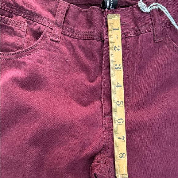 21men Men’s Skinny Burgundy Trousers - Picture 6 of 13